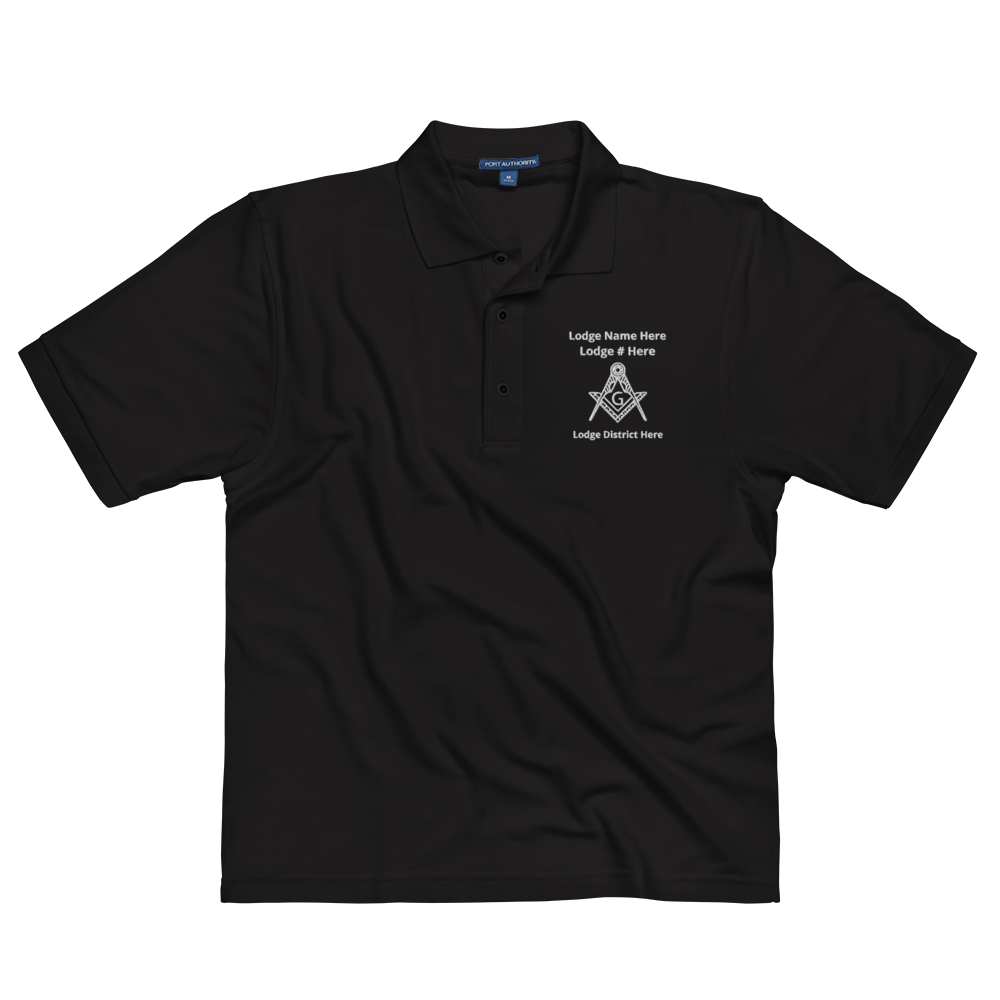 Custom Masonic District Embroidered Polo